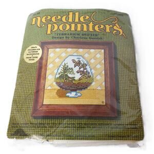 Vintage Needle Pointers Terraium Snifter Needlepoint Kit New
